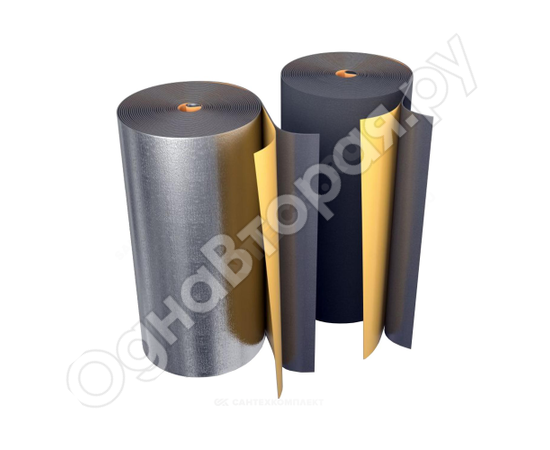 Фото 3048: Рулон вспененный полиэтилен BLACK STAR DUCT 10/1,0-10 Тмакс=95°C самоклеящийся чёрный Energoflex EFXR10110BSDUC
