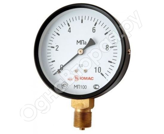 Купить 2415: Манометр МП100 радиальный Дк100мм 0-0,6 МПа G1/2" НПО ЮМАС